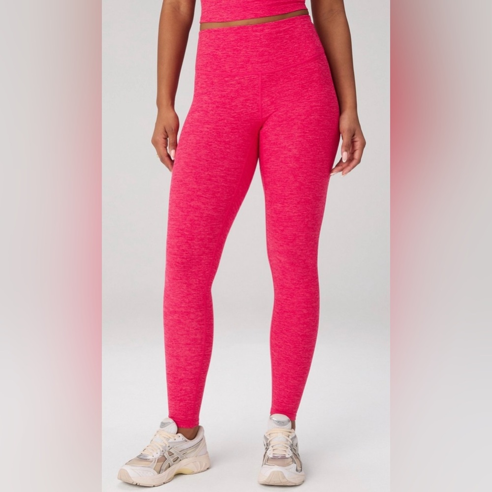 Red Raspberry Fizz HeatherFlex Leggings | High-Waist 7/8 TLC Legging | XS | NWT